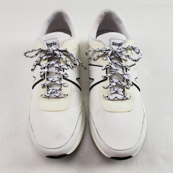Alegria TRAQ Qarma Sneaker Womens 9.5-10 EU 40 White Walking Knit Comfort Shoe - Picture 3 of 12